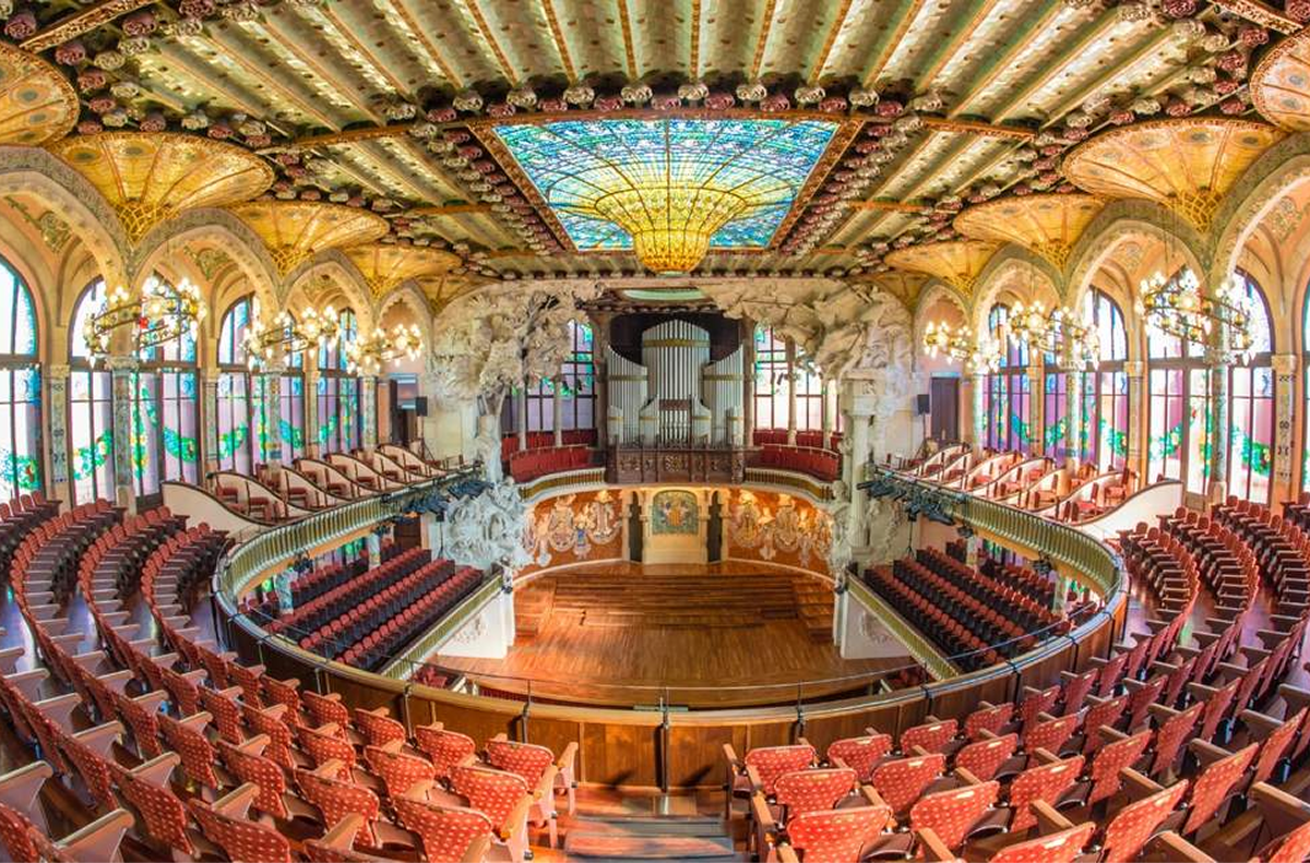 Hội Trường Palau de la Musica Catalana Du Lịch Barcelona